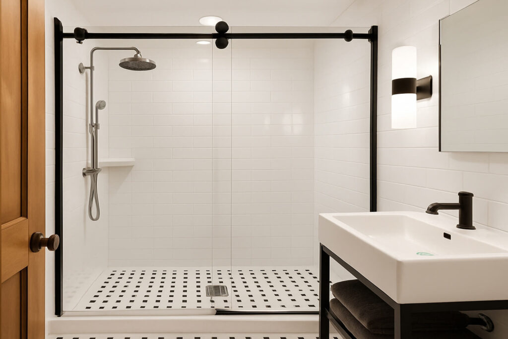 barn style shower door